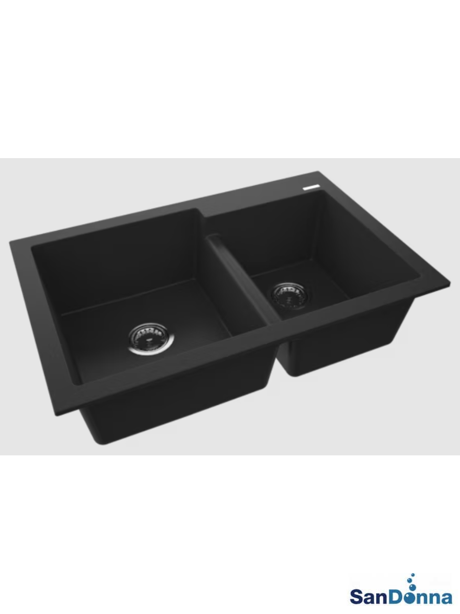 Granitna sudopera EDYTA 79x51cm Crna mat ugradna Granitna sudopera EDYTA 79x51cm Crna mat ugradna