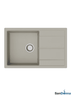 Granitna sudopera INES 78x50cm Tamno bež ugradna 1