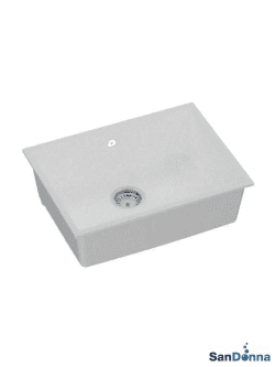 Granitna sudopera JOANNA 55x46cm Bela podgradna