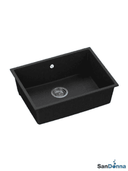 Granitna sudopera JOANNA 55x46cm Crna podgradna