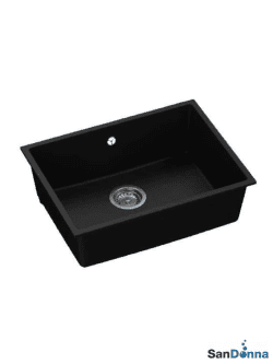 Granitna sudopera JOANNA 55x46cm Crna mat podgradna