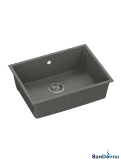 Granitna sudopera JOANNA 55x46cm Siva grafit podgradna