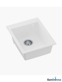 Granitna sudopera VESTA 40x50cm Bela ugradna