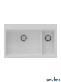 Granitna sudopera MAGDALENA 76x48cm Bela ugradna