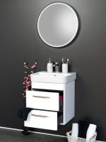 Lavabo sa ormarićem Round 48cm Quartz K-Jo-3