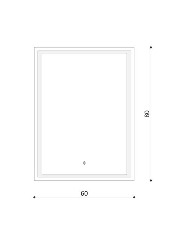 Led ogledalo sa odmagljivanjem Bella 60x80cm-3