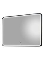 Led ogledalo Delta crni ram 100x70cm