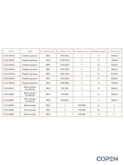 Tuš kabina 150x90cm Copen Atlas Pro-2