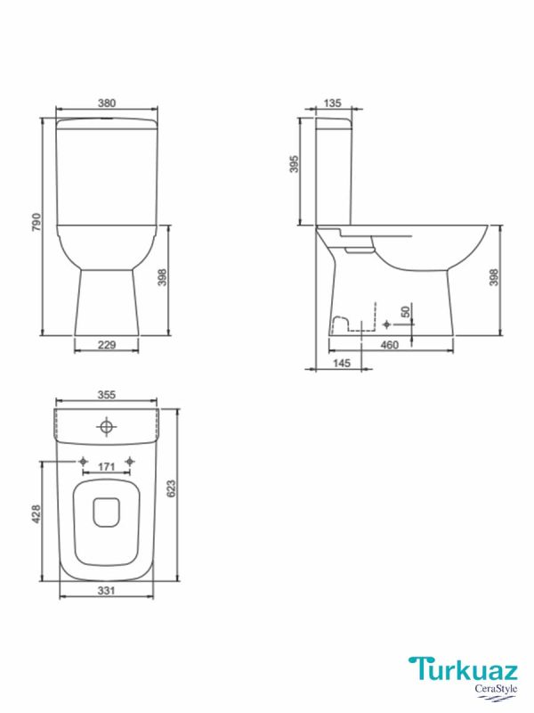 Monoblok Duru simplon Turkuaz bide funkcija-2