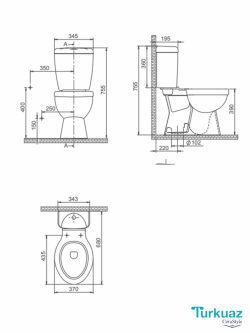 Monoblok simplon Lila 28300w Turkuaz -2