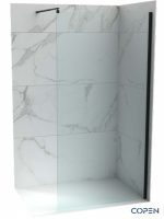 Walk-in paravan crni Copen Monte 90x200cm