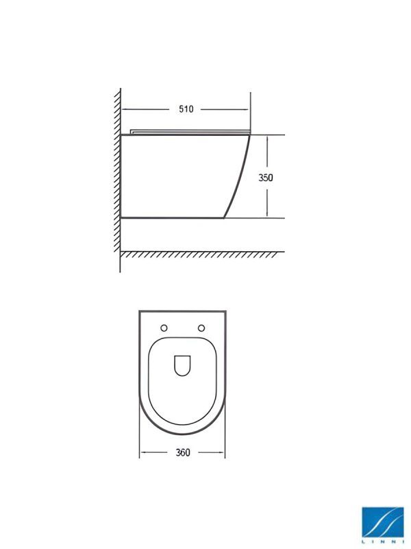 Wc solja konzolna Galis R51A Rimless-2