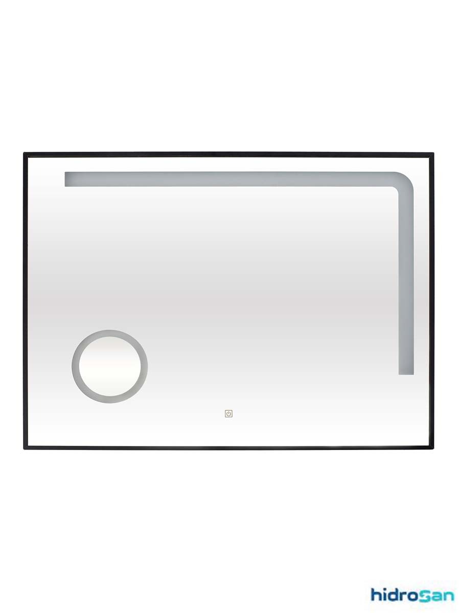 Led ogledalo sa crnim ramom 80x60cm Hidro Led ogledalo sa crnim ramom 80x60cm Hidro