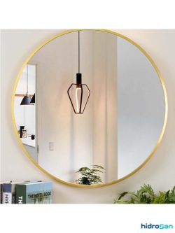 Ogledalo sa zlatnim ramom ø60cm Hidro-2