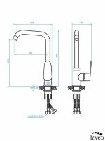 Slavina za sudoperu Sagra mat crna Laveo 765D-2