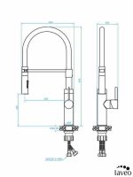 Slavina za sudoperu crna B78D Shire Laveo-2