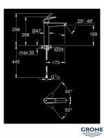 Baterija za lavabo XL EuroSmart 23971003-3