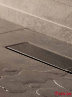 Tuš kanalica Frameless Line crno staklo 1050 Peštan-6