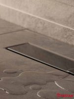 Tuš kanalica Frameless Line crno staklo 750 Peštan-2