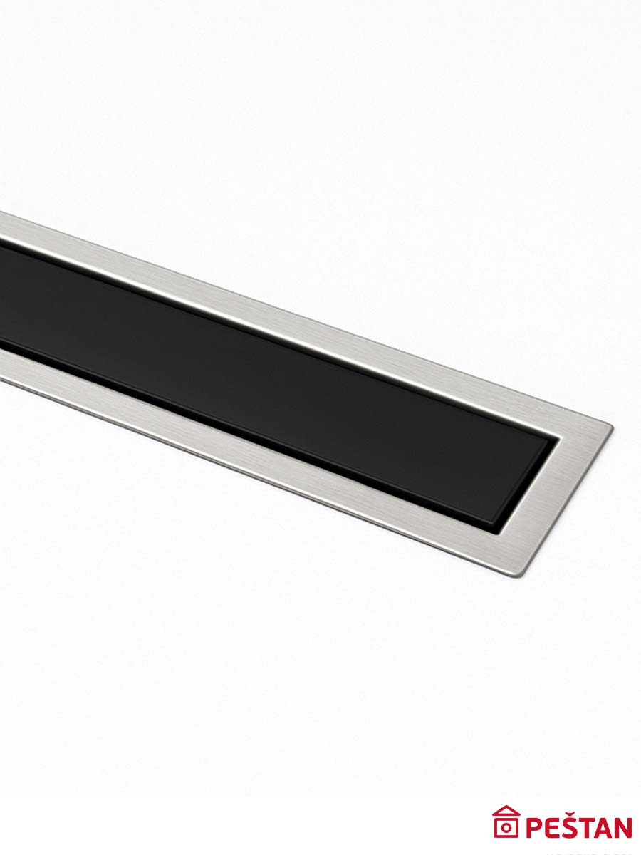 Tuš kanalica Confluo Premium 450 crno staklo Tuš kanalica Confluo Premium 450 crno staklo