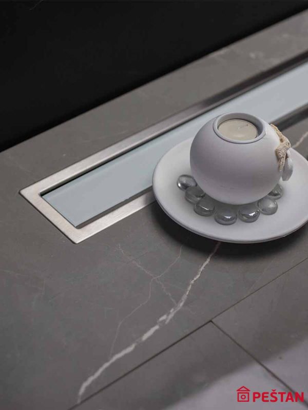 Tuš kanalica Confluo Premium 650 belo staklo-5