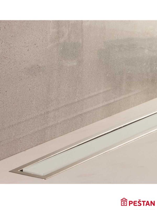 Tuš kanalica Confluo Premium 650 belo staklo-6