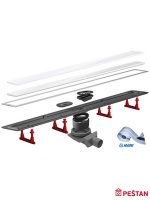 Tuš kanalica Confluo Premium 650 belo staklo-2