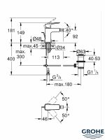 Baterija za bide Cubeo 1018100000 Grohe-3