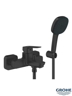 Baterija za kadu sa tušem Cubeo mat crna 1018142430