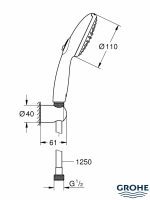 Tuš set 2F Tempesta 110 Grohe 27799003-3