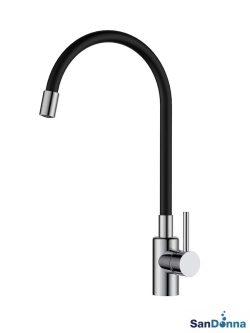 Slavina za sudoperu fleksibilna Sandonna Lola crna
