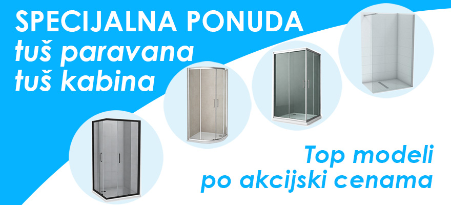 TUŠ KABINE i paravani akcija novi