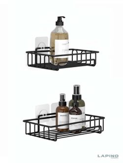 Žičana polica 2/1 samolepljiva ST242 crna Lapino