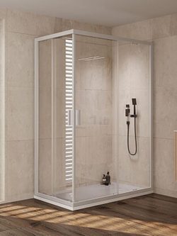 Tuš kabina Venus bela 70x110x200cm 6mm providno