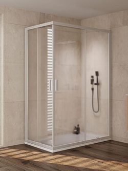 Tuš kabina Venus bela 70x120x200cm 6mm činčila