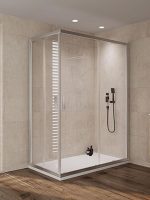 Tuš kabina Venus bela 80x100x200cm 6mm providno