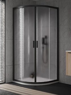 Tuš kabina KolpaSan Venus Crna R100x200cm Činčila 6mm