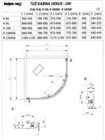 Tuš kabina KolpaSan Venus R80x200cm Providno 6mm 660420-2