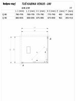 Tuš kabina KolpaSan Venus 80x80x200cm Crna Činčila 6mm-3