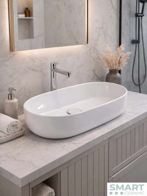 Lavabo nadgradni Ovails 70x35cm Smart Ceramic-2