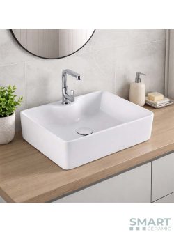 Lavabo nadgradni Rectis 48x37cm Smart Ceramic-2