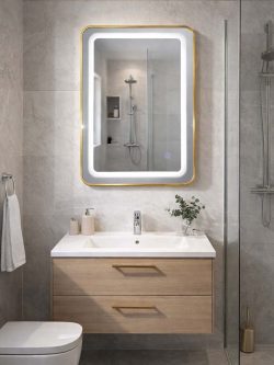 Led ogledalo zlatni ram Trevizo 60x80cm-2