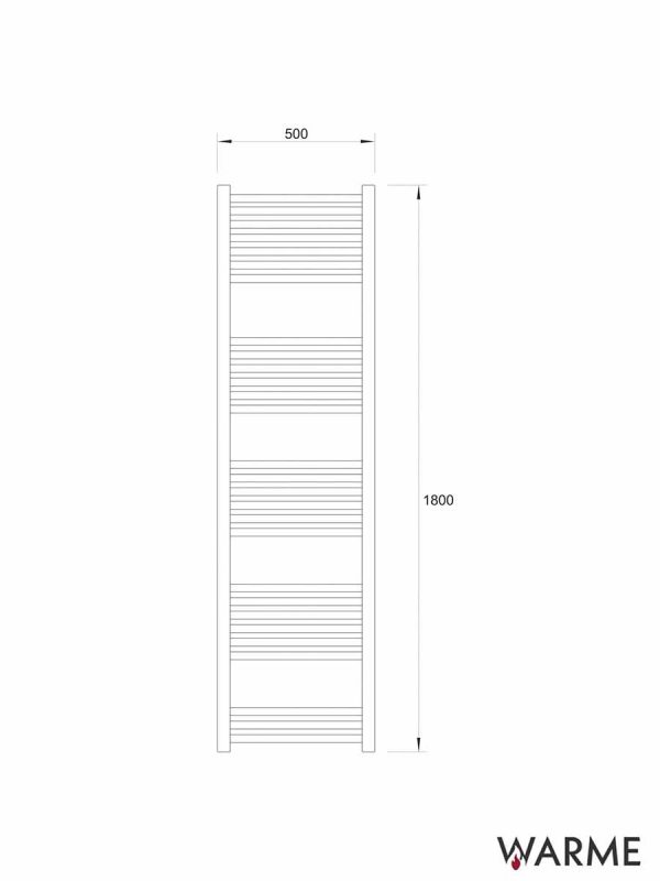 Sušač hrom 500x1800mm Warme Werra-2