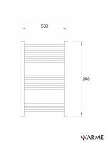Sušač beli 500x800mm Warme Werra-2