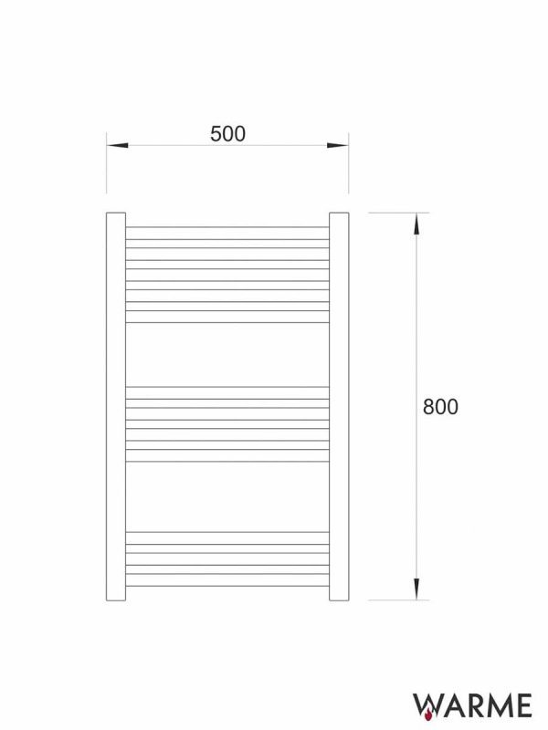Sušač beli 500x800mm Warme Werra-2