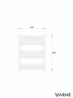 Sušač beli 600x800mm Warme Werra-2