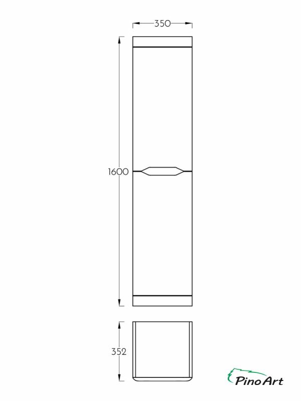Vertikala PinoArt Soft drvo 35x160cm-3