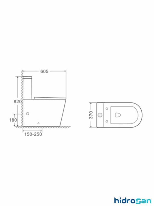 Monoblok rimless BTW sa daskom Victoria Hidrosan-2