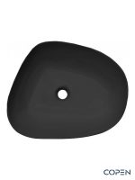 Lavabo nadgradni 58x47cm asimetrični Copen C-15-219MB crna