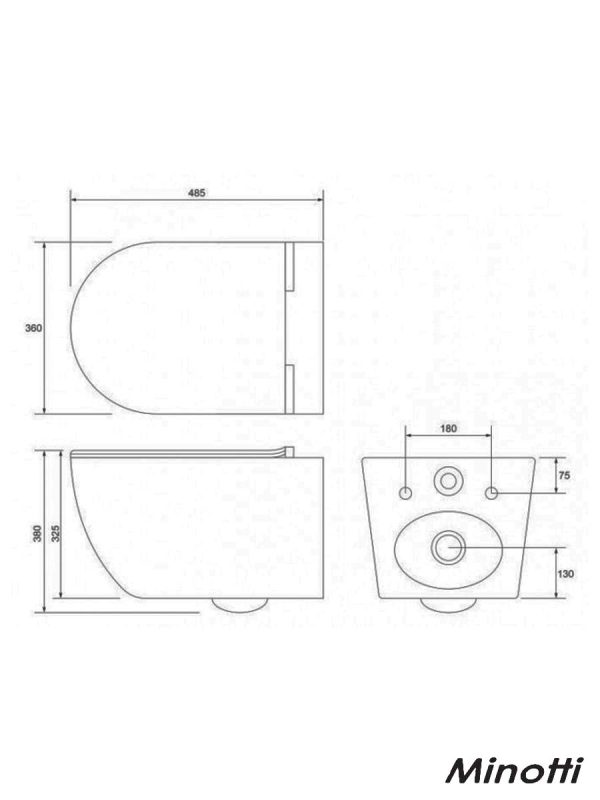 Rimless wc šolja bide sa daskom Optimo KSF002 -2